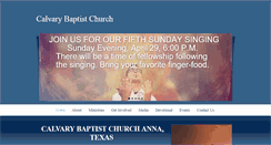 Desktop Screenshot of calvaryanna.com