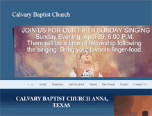 Tablet Screenshot of calvaryanna.com